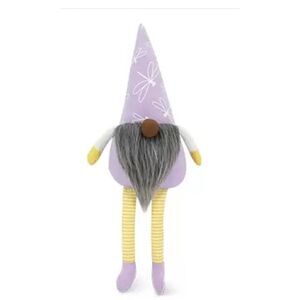 New! Springime Easter Decorative Shelf Gnome with Dragonfly!